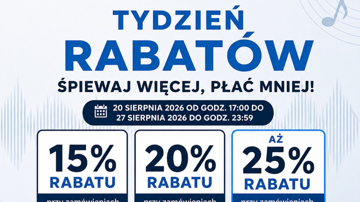 Wakacyjna promocja do -25% na podkłady karaoke w karaoke24.pl! 🎤☀️